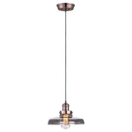 Maxim Lighting Mini Hi-Bay 1-Light 10" Wide Antique Copper Pendant Light 25027MSKACP/BUI